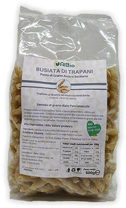 Busiata di Trapani Pasta artigianale di perciasacchi grano antico (Kamut Siciliano)