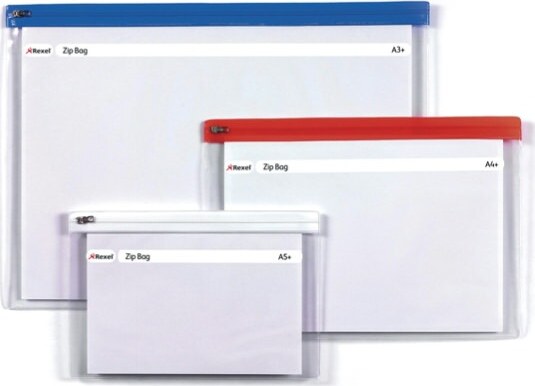 Busta a Zip Bag - 21x29 7 cm - A4 - banda colorata - Rexel Commercio Industria e Scienza/Forniture per imballaggio e spedizione/Scatole buste e tubi per spedizione/Buste per spedizione/Buste trasparenti Eurocartuccia - Pavullo, Commerciovirtuoso.it