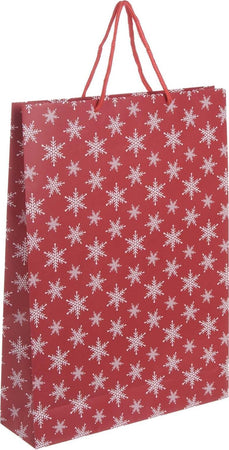 Busta per pacco regalo con decorazioni natalizie e manici in nylon Casa e cucina/Decorazioni per interni/Addobbi e decorazioni per ricorrenze/Decorazioni natalizie/Oggettistica MagiediNatale.it - Altamura, Commerciovirtuoso.it