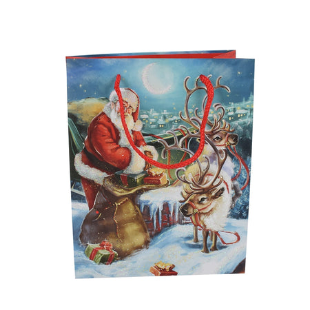Busta regalo Babbo Natale classico per regali natalizi