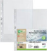 Buste forate Gea 100 - PP riciclato - buccia medium - 21 x 29 7 cm - Sei rota - conf. 50 pezzi Cancelleria e prodotti per ufficio/Archivio ufficio e accessori per scrivania/Raccoglitori e accessori per raccoglitori/Buste a perforazione universale Eurocartuccia - Pavullo, Commerciovirtuoso.it