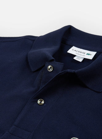 Lacoste Polo Uomo Classica Piqué Polo Tinta Unita Colletto Mezze Maniche Polo Lacoste In Petit Piqué 100% Cotone Polo Classica