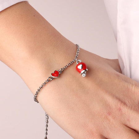 BySimon---Bracciale-in-Metallo-con-cuore-e-campanella-portafortuna-rossa