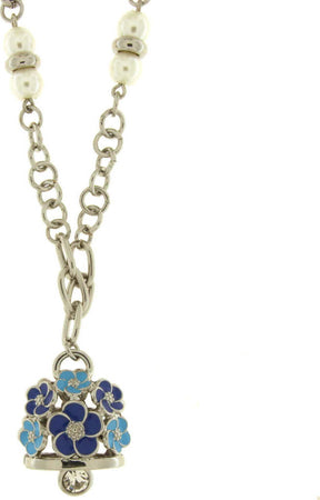BYSIMON---Collana-in-Metallo-campanella-con-fiori-blu