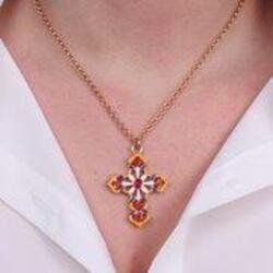 BYSIMON---Collana-in-Metallo-con-croce-colorata