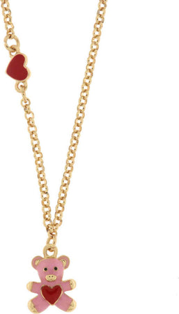 BYSIMON---Collana-in-Metallo-con-orso-rosa-e-cuore-rosso