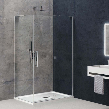 Cabina-Angolare-Anta-Battente-Sinistra-Genziana-Cristallo-Trasparente-8-mm