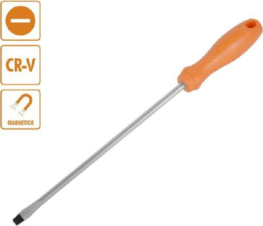 Cacciavite Giravite 6x250 Mm Con Punta Magnetica A Taglio In Acciaio Cr-v 97507 Fai da te/Utensili elettrici e a mano/Utensili a mano/Cacciaviti/Cacciaviti a stella Trade Shop italia - Napoli, Commerciovirtuoso.it