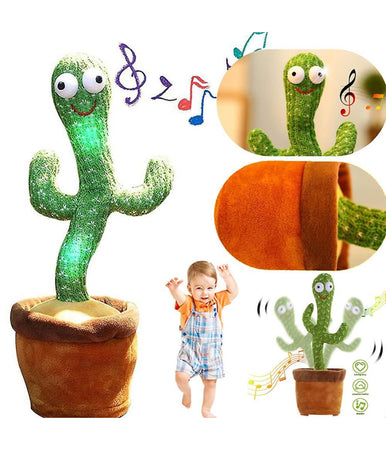 Cactus Ballerino Giocattolo Pupazzo Peluche Parlante Canta Balla Luci E Suoni