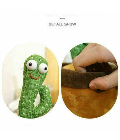 Cactus Ballerino Giocattolo Pupazzo Peluche Parlante Canta Balla Luci E Suoni