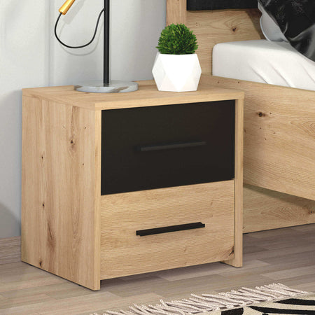 CADDIE---comodino-due-cassetti-moderno-minimal-in-legno-cm-42-x-33,2-x-42,1-h-Rovere-Chiaro-Milani-Home