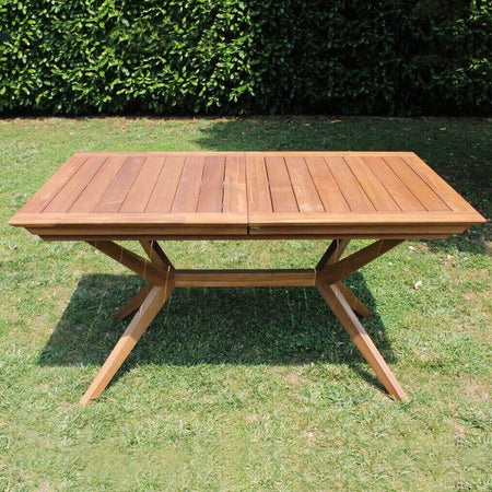 CAESAR---tavolo-da-giardino-allungabile-in-legno-massiccio-di-acacia-180/240x90-Marrone-Milani-Home