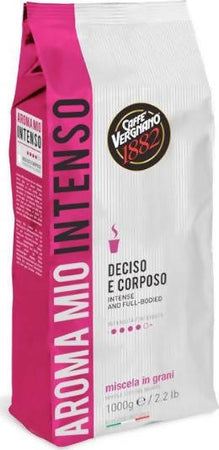 Caffè Vergnano 1kg Caffè in grani chicchi Aroma Mio INTENSO ROSA confezione 1kg Caffè in grani e chicchi di caffè Non solo caffè online - Albano Laziale, Commerciovirtuoso.it