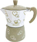 Caffettiera-Moka-Italiana-Classica-1,-2-,3-Tazze-Bavaria-My-Love-Con-Manico-Termoresistente-E-Corpo-In-Alluminio