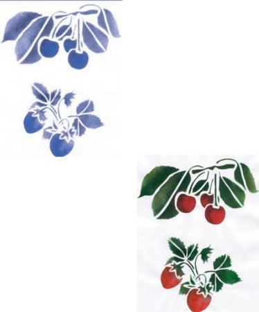 CALAMBOUR-COLLEZIONE-EASY---MASCHERINA-STENCIL-A4-21X29,7CM-CILIEGIE-E-FRAGOLE-332