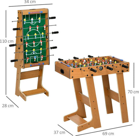 Calcio-Balilla-Pieghevole-in-Legno-con-6-Aste,-18-Giocatori-e-Segnapunti,-69x37x70cm-TP5A70-059TP5