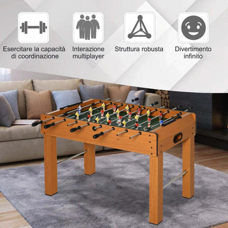Calcio-Balilla-Professionale-per-Adulti-e-Famiglia-in-MDF,-Tavolo-da-Biliardo-Billiardino-con-2-Palline,-Segnapunti-e-22-Giocatori,-122x61x80.7cm-WP9A70-039WP9
