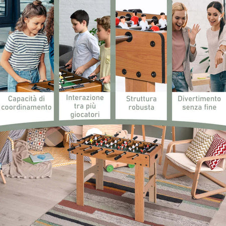 Calcio-Balilla-Professionale-per-Bambini-e-Adulti-con-Aste-in-Legno-MDF-92x46x78cm-TP4A70-022TP4