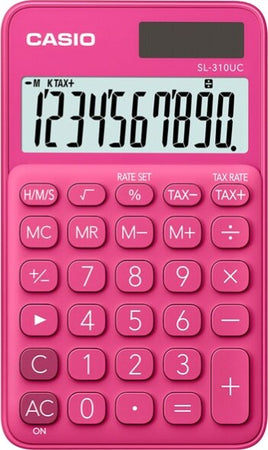Calcolatrice tascabile SL-310UC - 10 cifre - rosso - Casio Cancelleria e prodotti per ufficio/Elettronica per ufficio/Calcolatrici/Semplici Eurocartuccia - Pavullo, Commerciovirtuoso.it