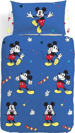 Caleffi Completo Copripiumino Bambini 1piazza E Mezza Mickey Retro Casa e cucina/Tessili per la casa/Biancheria per la cameretta/Copripiumini La Bottega del Risparmio - Bari, Commerciovirtuoso.it