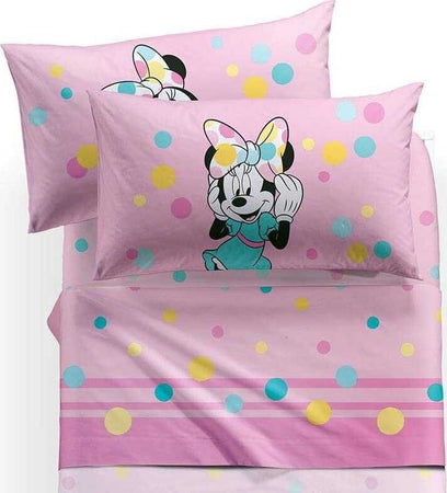 Caleffi Completo Letto Minnie Set Lenzuola Letto Singolo Minnie Rosa Colors 1 Piazza Topolina 100% Cotone Completo 90x200 cm Casa e cucina/Tessili per la casa/Biancheria per la cameretta/Lenzuola e federe/Set di lenzuola e federe La Bottega del Risparmio - Bari, Commerciovirtuoso.it