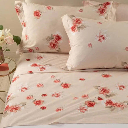 Caleffi Rosa Juliet Completo Lenzuola, Cotone , Miele, Matrimoniale, 1007427 , Caleffi Casa e cucina/Tessili per la casa/Biancheria da letto/Lenzuola e federe/Set di lenzuola e federe Biancheria Arredo Home - Nola, Commerciovirtuoso.it