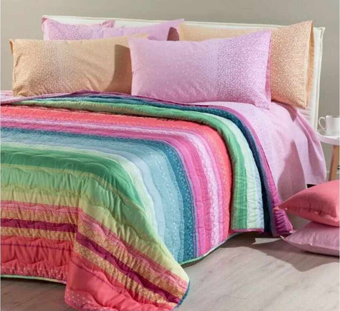 Caleffi Trapuntino Copriletto Trapuntato Riga 1 Piazza E Mezza Microfibra Casa e cucina/Tessili per la casa/Biancheria da letto/Coperte e trapunte/Trapunte La Bottega del Risparmio - Bari, Commerciovirtuoso.it