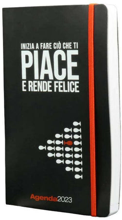 Calendario Filosofico Agenda Filosofica Settimanale 2023 Media 13x21 Nera " Inizia a Fare Ciò Che Ti Piace E Rende Felice"