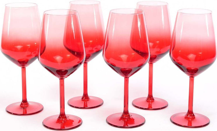 Calici in vetro rossi perfetti per adornare la tua tavola natalizia 49 cl, set da 6 Casa e cucina/Decorazioni per interni/Addobbi e decorazioni per ricorrenze/Decorazioni natalizie/Oggettistica MagiediNatale.it - Altamura, Commerciovirtuoso.it