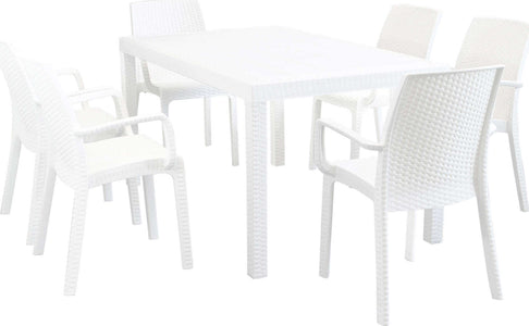 CALIGOLA---set-tavolo-fisso-in-wicker-cm-150x90-compreso-di-6-sedute-Bianco-Milani-Home