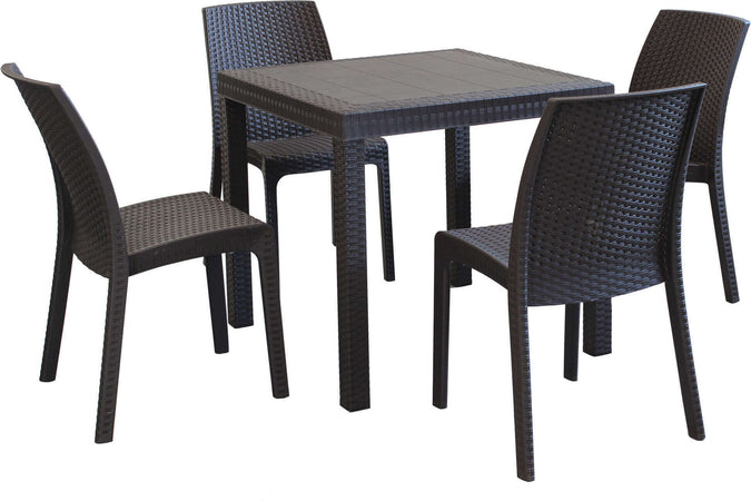 CALIGOLA---set-tavolo-fisso-in-wicker-cm-80x80x74-h-compreso-di-4-sedute-Marrone-Milani-Home