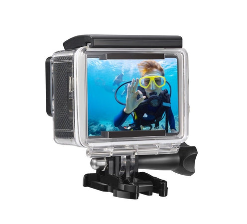 Action CAM 4K Subacquea 16MP WiFi + Telecomando (Colore ROSA)