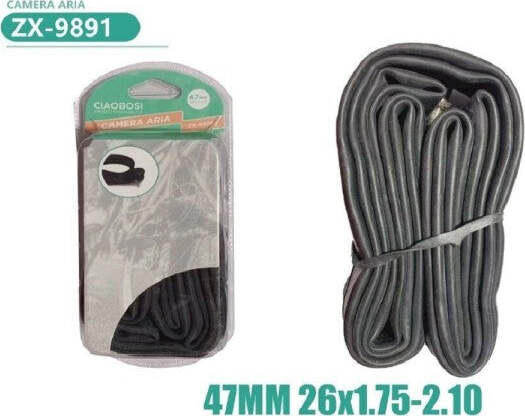 Camera-D'aria-Per-Pneumatici-Ruote-Bici-Bicicletta-47-Mm-26×1.75-2.10-Zx-9891