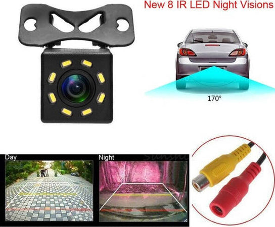 Camera-Telecamera-Retromarcia-Auto-Camper-8-Led-170°-420tvl-Con-Staffa