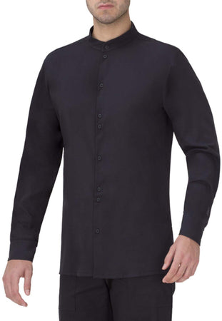 Camicia Parrucchiere Georgie Nero No Stiro Camicia Acconciature
