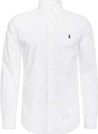 Camicia Ralph Lauren Uomo Slim Fit Colletto Button-down Logo Ricamato Camice Moda Per Lui Moda/Uomo/Abbigliamento/T-shirt polo e camicie/Camicie casual Euforia - Bronte, Commerciovirtuoso.it