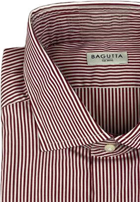 Camicia uomo Bagutta - Righe - Bianco/Rosso
