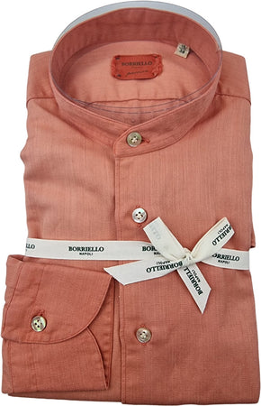 Camicia uomo Borriello - Coreana - Arancio