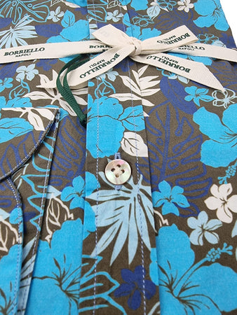 Camicia uomo Borriello - Fiori - Coreana