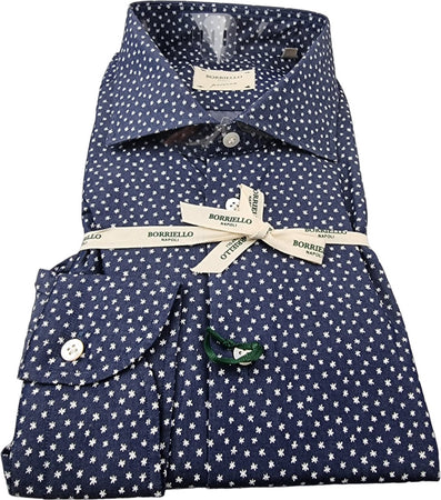 Camicia uomo Borriello - Stelle - Blu notte