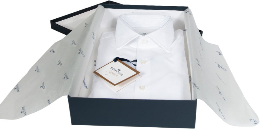 Camicia uomo Sonrisa - Tinta unita - collo francese