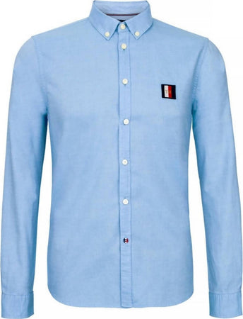 Camicia Uomo Tommy Hilfiger Slim Cotton Oxford Shirt Lavabile in Lavatrice Camicia Stretch 100% Cotone Colletto Button-Down Maniche Lunghe Logo Ricamato Sul Petto Moda/Uomo/Abbigliamento/T-shirt polo e camicie/Camicie casual Euforia - Bronte, Commerciovirtuoso.it