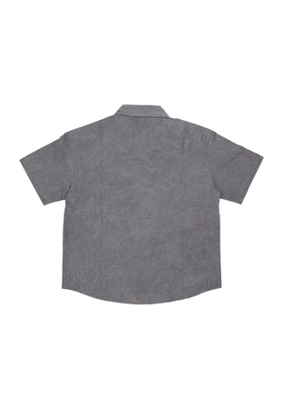 ACUPUNCTURE Camicia Manica Corta Uomo Acu Shirt Grey da uomo