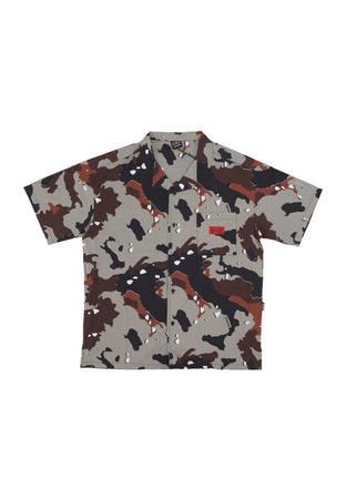 PROPAGANDA Camicia Manica Corta Uomo Desert Commando Shirt Camo da uomo