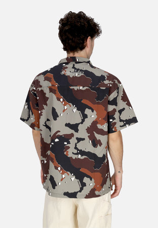 PROPAGANDA Camicia Manica Corta Uomo Desert Commando Shirt Camo da uomo
