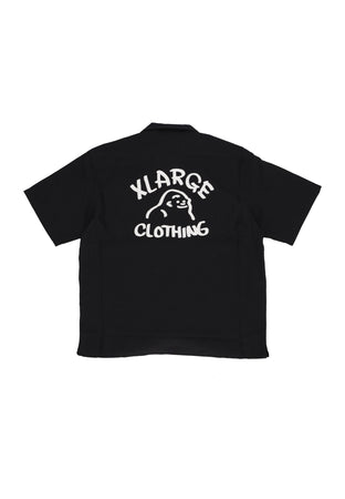 XLARGE Camicia Manica Corta Uomo Drawing Og Open Collar S/s Shirt Black da uomo