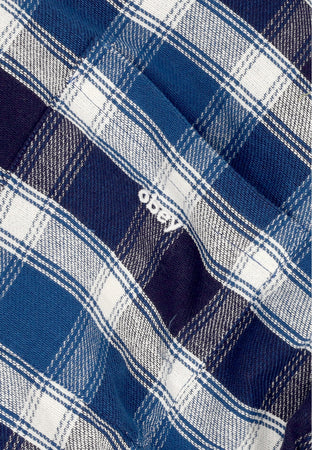 OBEY Camicia Manica Lunga Uomo Bigwig Hugo Woven Academy Navy/multi da uomo