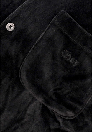 OBEY Camicia Manica Lunga Uomo Capital Button Up L/s Shirt Black da uomo
