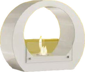 Caminetto bioetanolo da appoggio bianco ovo Fai da te/Prodotti per la costruzione/Riscaldamento e raffreddamento/Sistemi mobili di climatizzazione/Riscaldamento/Caminetti gel ed etanolo Led Mall Home - Napoli, Commerciovirtuoso.it