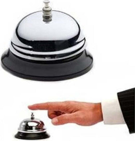 Campanello-Hotel-Alberghi-Reception-Da-Tavolo-8,5-X-6,5-Cm-Metallo-Silver